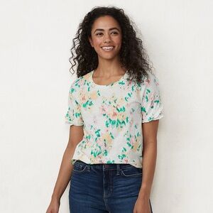 LC Lauren Conrad tulip sleeve top